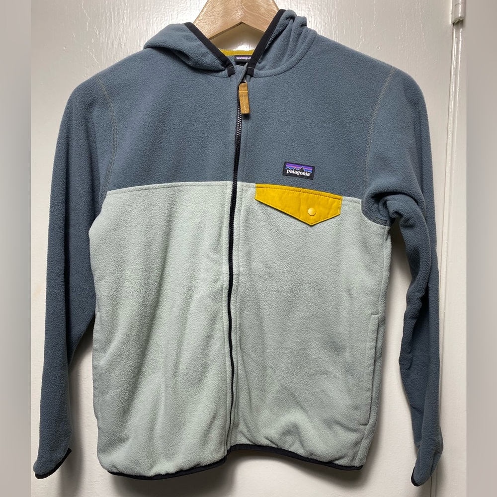Patagonia Two-Tone Fleece Jacket Kids Size 10